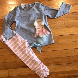 Mudpie Mermaid Winter Outfit- 24mnth/2T